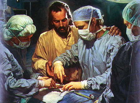 Como médicos se veem: "Foto minha na sala de operação. Sou o barbudinho. Nem preciso usar máscara pois minha respiração é naturalmente pura."