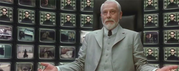 Arquiteto da Matrix e suas TVzinhas bem menores que a minha. #chupa