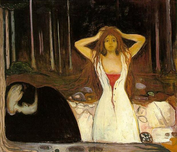 "Cinzas" (1894) de Edvard Munch