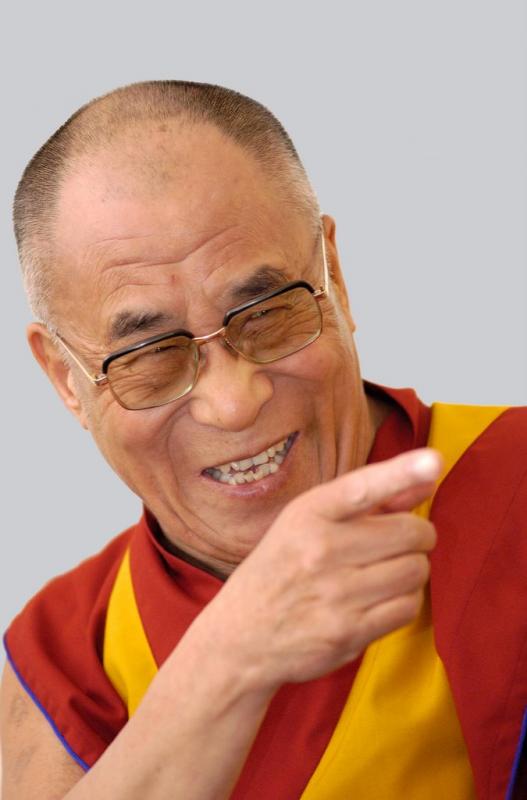 Será que uma das prioridades do Dalai Lama é sua própria felicidade?