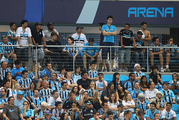 Arena do Grêmio: rolava um jogo de futebol nesse momento