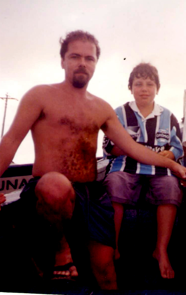 Meu pai e eu, Laguna (SC), 1995