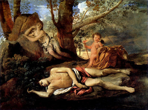 "Eco & Narciso" (1628), de Nicholas Poussin.