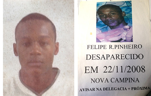Felipe desapareceu em 2008 e até hoje seu caso não foi esclarecido