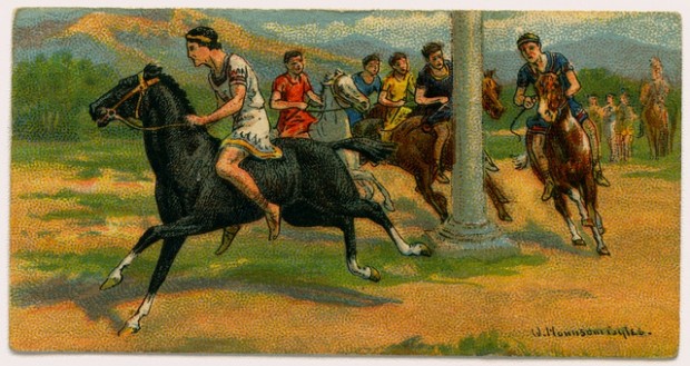 Corrida de cavalos nas Olimpíadas da Grécia Antiga - UOL Esporte